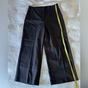 Ann Taylor KATE Wide Leg Ankle Crop Pants 8